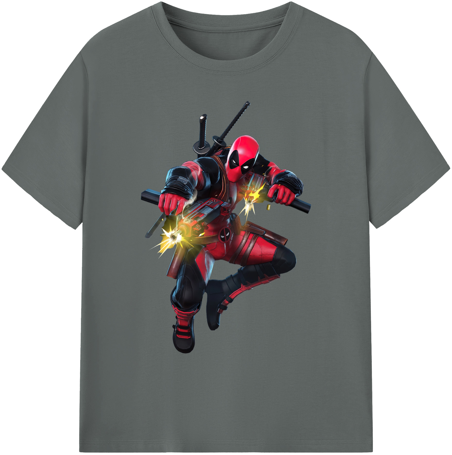 （画像用） Deadpool デッドプール 綿100％ メンズ半袖Tシャツ｜肌触りやわらか＆通気性